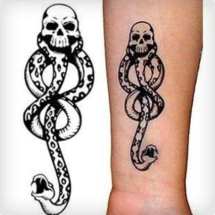 Death Eater Temporary Tattoo