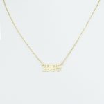 JWLGANG Old English Letter Name Necklace