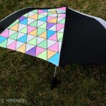 Neon Geometric Umbrella