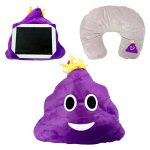 WEP 3-in-1 Nerd Emoji Pillow iPad Holder Backpack