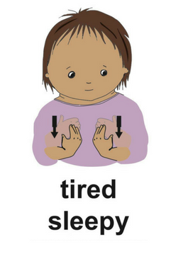 Baby sign for Sleep