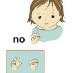 Baby sign for No