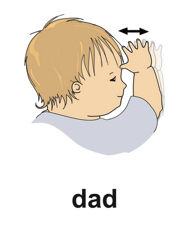 Baby sign for Dad
