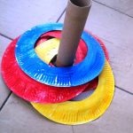 Ring Toss from Paper Towel Roll