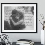 Wall Decor with Your Photo and Song Lyrics