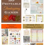 Printable thanksgiving games