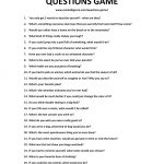 Questions game