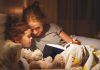 reading bedtime stories for children