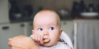 feeding baby solids for the first time
