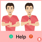 how do u say help in sign language