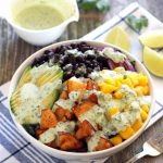 Mango Sriracha Potato Veggie Bowls