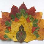 leaf art collage