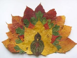leaf art collage