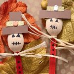 wooden spoon scarecrows