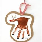 handprint reindeer ornaments