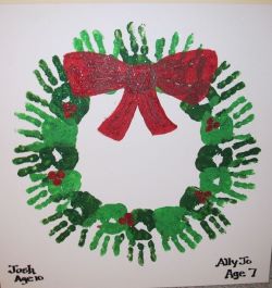 handprint wreath