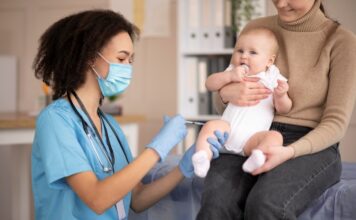 vaccinating a fussy baby